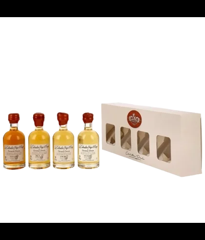Geschenk Cristian Drouin Calvados Tasting Set 4x 5cl, bij slijterij ’t Bockje in Bathmen