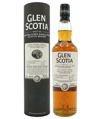 Fles Glen Scotia 2015 Distillery Exclusive 2023, single malt whisky, op voorraad bij slijterij t Bockje in Bathmen