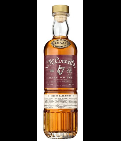 Fles McConnell's Irish whiskey Sherry Cask, whisky, op voorraad bij slijterij t Bockje in Bathmen