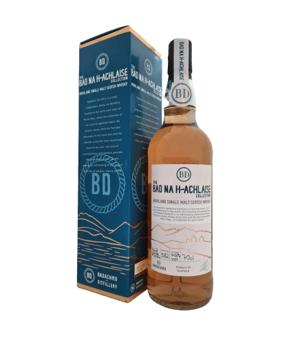 Fles Bad na h-Achlaise Port Cask Finish, whisky, bij slijterij t Bockje in Bathmen