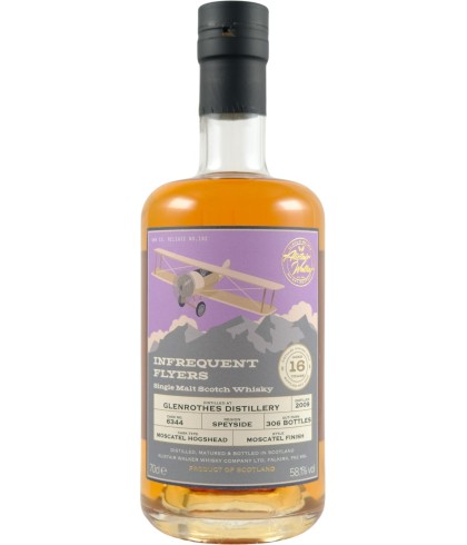 Fles Infrequent Flyers Glenrothes 16 Years Old, single malt whisky, bij slijterij ’t Bockje in Bathmen