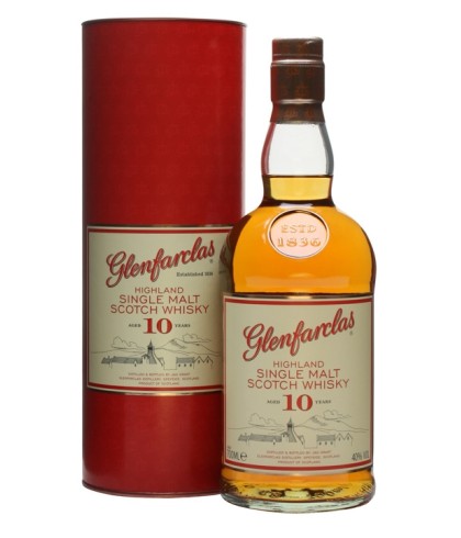 Fles Glenfarclas 10 Years Old, single malt whisky, op voorraad bij slijterij t Bockje in Bathmen