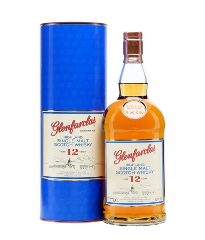 Fles Glenfarclas 12 Years Old, single malt whisky, op voorraad bij slijterij t Bockje in Bathmen
