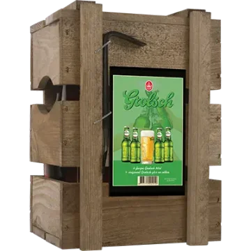 Grolsch BierBox 4 flesjes + Glas