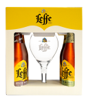 Leffe giftpack 4 flessen + glas