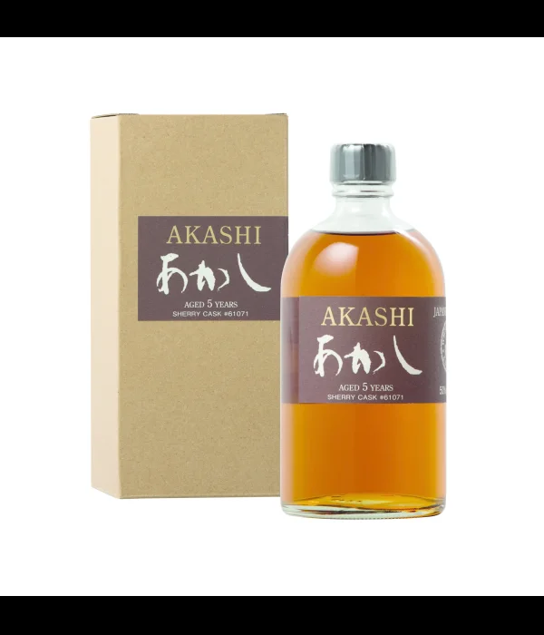 Akashi Single Malt 5 Years Old Sherry cask bij t Bockje in Bathmen