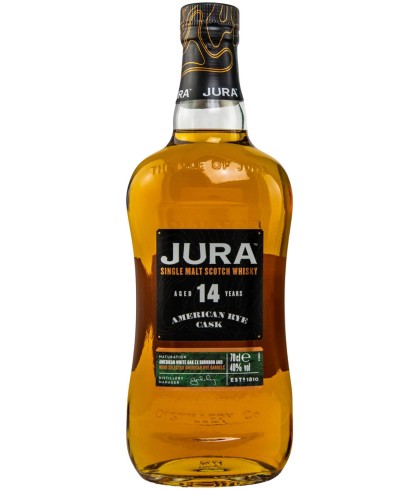 Fles single malt van Jura, op voorraad bij slijterij t Bockje in Bathmen