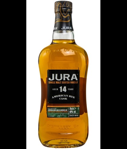 Fles single malt van Jura, op voorraad bij slijterij t Bockje in Bathmen