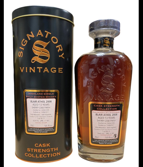 Signatory Vintage Blair Athol 2008 13Y Cask Strength bij t Bockje in Bathmen