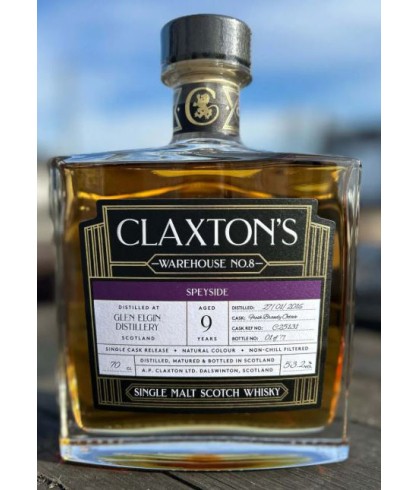 Fles Warehouse No.8 Glen Elgin 9 Years Old 2016, single malt whisky, op voorraad bij slijterij t Bockje in Bathmen