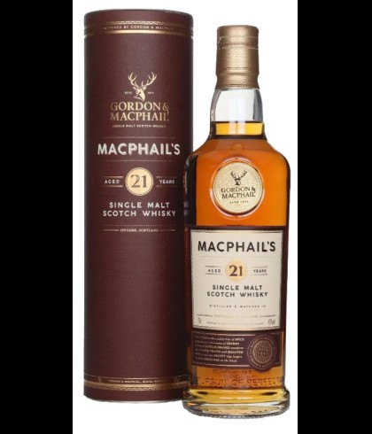 Fles Gordon & MacPhail&rsquo;s 21 Years Old, single malt whisky, op voorraad bij slijterij t Bockje in Bathmen