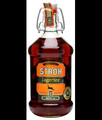 Fles Stroh Jagertee, rum, op voorraad bij slijterij t Bockje in Bathmen