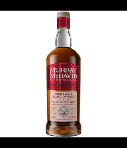 Fles Murray McDavid Mystery Malt The Kingdom’s Finest 5 Years Old 2020, whisky, bij slijterij t Bockje in Bathmen