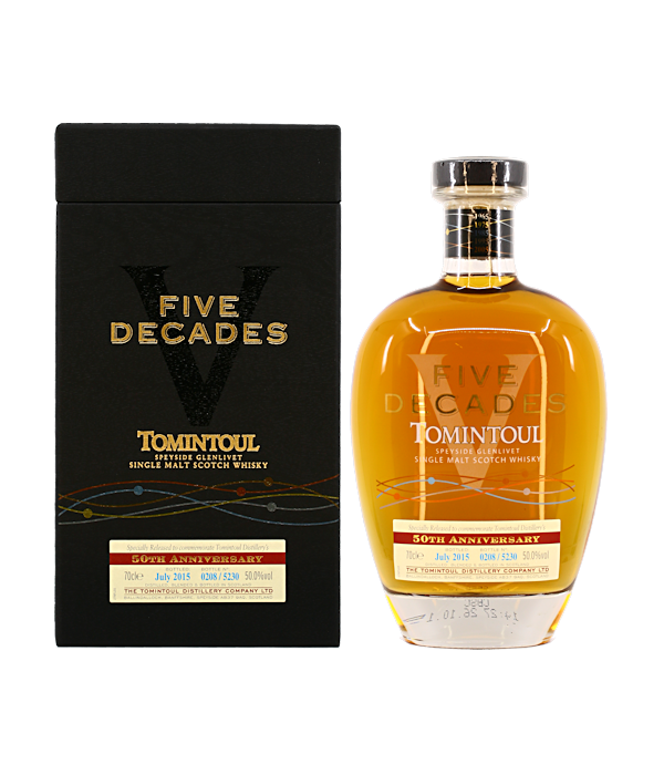 Tomintoul Five Decades Speyside Single Malt Whisky bij t Bockje in Bathmen