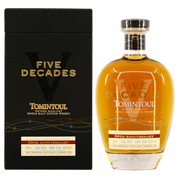 Tomintoul Five Decades Speyside Single Malt Whisky