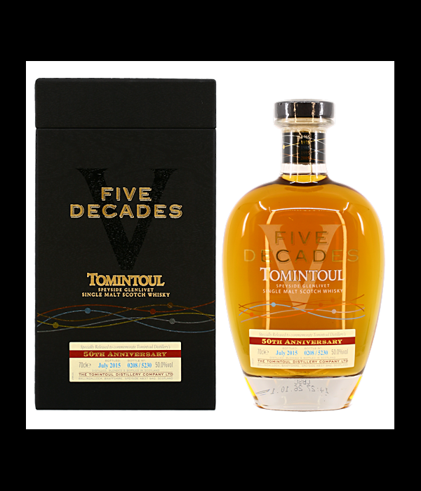 Tomintoul Five Decades Speyside Single Malt Whisky bij t Bockje in Bathmen