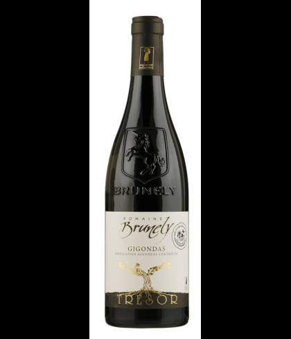 Fles Domaine Brunely Gigondas, wijn op voorraad bij slijterij t Bockje in Bathmen
