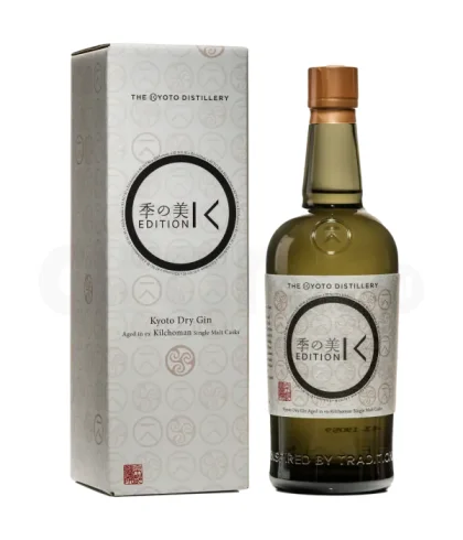 Fles Kinobi Kyoto Dry Gin, gin, op voorraad bij slijterij t Bockje in Bathmen