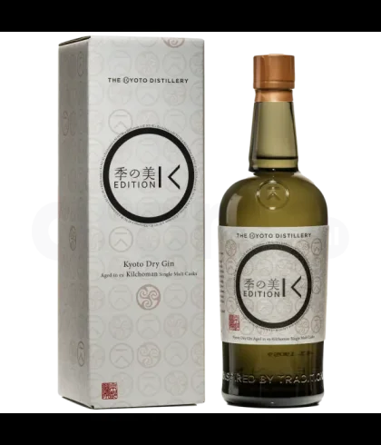 Fles Kinobi Kyoto Dry Gin, gin, op voorraad bij slijterij t Bockje in Bathmen