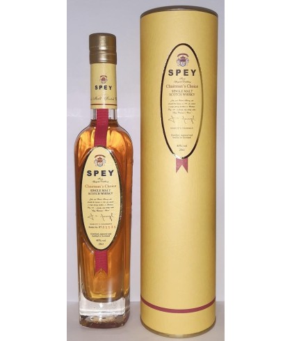 Fles Spey Chairman's Choice, whisky, op voorraad bij slijterij ’t Bockje in Bathmen