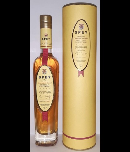 Fles Spey Chairman's Choice, whisky, op voorraad bij slijterij ’t Bockje in Bathmen