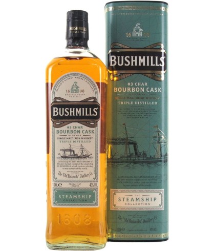 Fles Bushmills Steamship Bourbon Cask, single malt whisky, op voorraad bij slijterij t Bockje in Bathmen