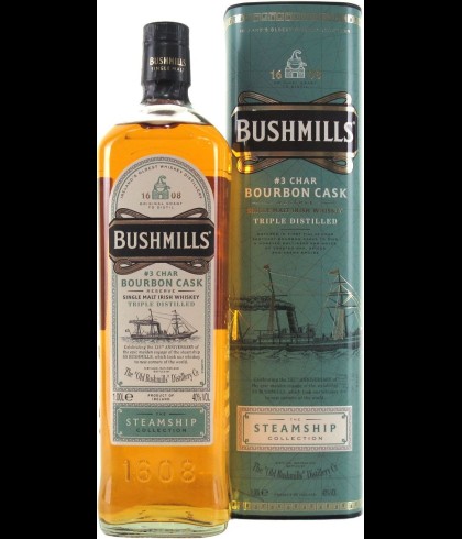 Fles Bushmills Steamship Bourbon Cask, single malt whisky, op voorraad bij slijterij t Bockje in Bathmen