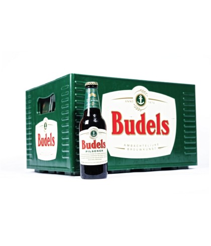 Budels pils krat 24x30cl, bier op voorraad bij slijterij t Bockje in Bathmen