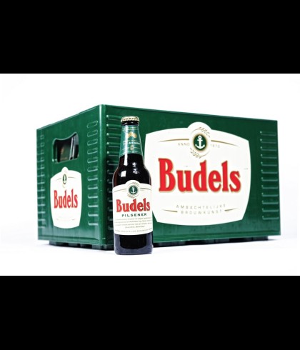 Budels pils krat 24x30cl, bier op voorraad bij slijterij t Bockje in Bathmen