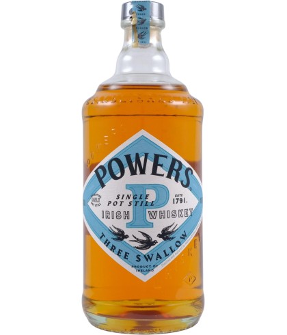 Fles Powers Three Swallow, whisky, op voorraad bij slijterij t Bockje in Bathmen