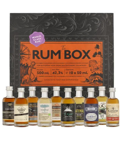 Fles The Rum Box Purple by World Class Rum, rum, bij slijterij t Bockje in Bathmen