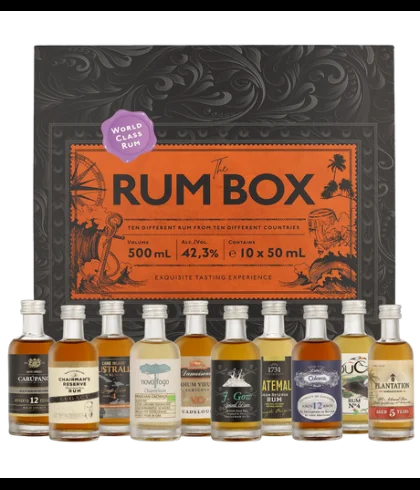Fles The Rum Box Purple by World Class Rum, rum, op voorraad bij slijterij t Bockje in Bathmen
