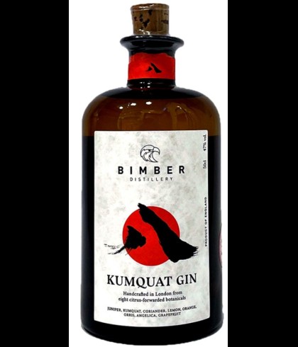 Fles Bimber Kumquat Gin, gin, op voorraad bij slijterij t Bockje in Bathmen