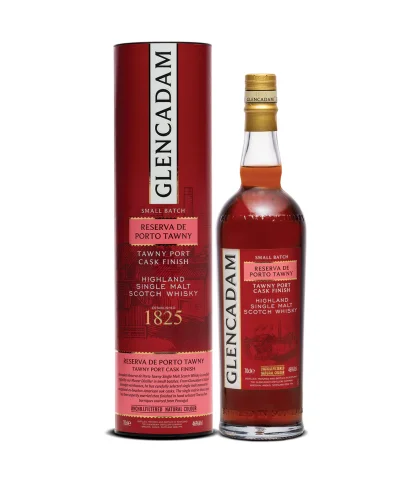 Fles Glencadam Reserva de Porto Tawny, single malt whisky, op voorraad bij slijterij t Bockje in Bathmen