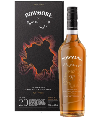 Fles Bowmore 20Y Oak Voyage Edition 01, whisky, bij slijterij t Bockje in Bathmen