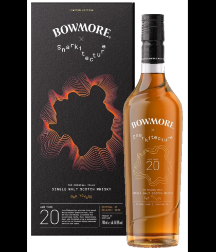 Fles Bowmore 20Y Oak Voyage Edition 01, whisky, bij slijterij t Bockje in Bathmen