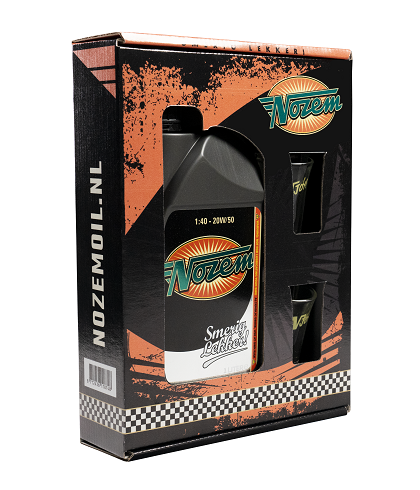 Geschenk Nozem Oil Geschenk + 2 glazen, bij slijterij ’t Bockje in Bathmen