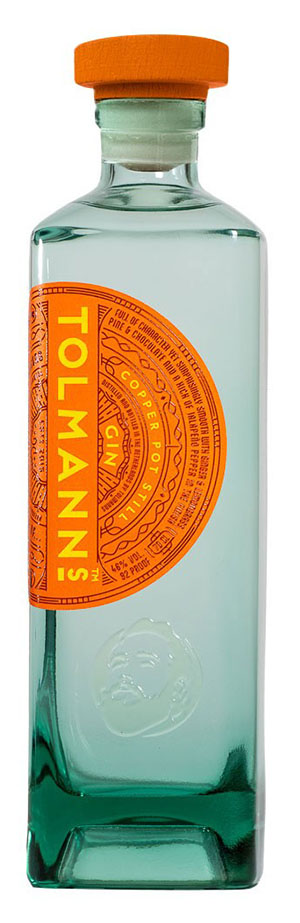 Fles Tolmann's Premium Gin, gin van Tolmann's, op voorraad bij slijterij ’t Bockje in Bathmen
