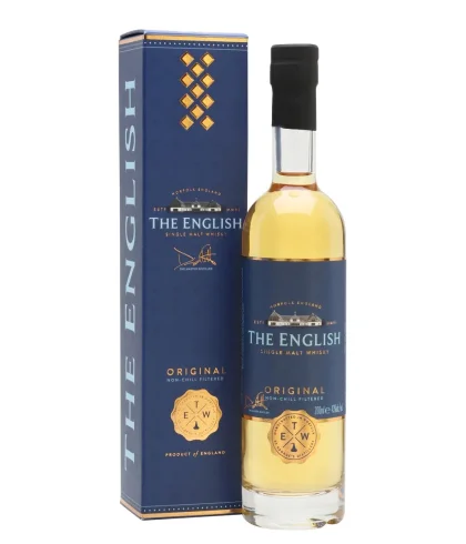 Fles The English Original 20 cl, single malt whisky, op voorraad bij slijterij t Bockje in Bathmen