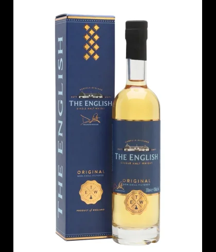 Fles The English Original 20 cl, single malt whisky, op voorraad bij slijterij t Bockje in Bathmen