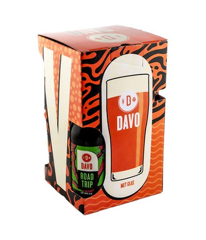 Geschenk Davo Giftbox 2 fles / 2 blik /1 glas van Davo, bij slijterij ’t Bockje in Bathmen