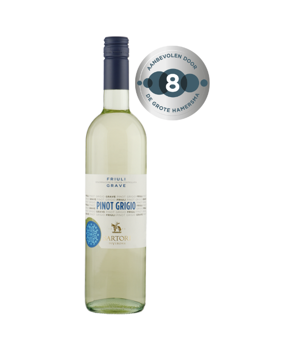 Sartori Pinot Grigio Friuli Grave DOC, wijn bij t Bockje in Bathmen