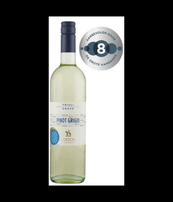 Sartori Pinot Grigio Friuli Grave DOC, wijn bij t Bockje in Bathmen