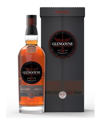 Fles Glengoyne 21 Years Old, single malt whisky, op voorraad bij slijterij t Bockje in Bathmen