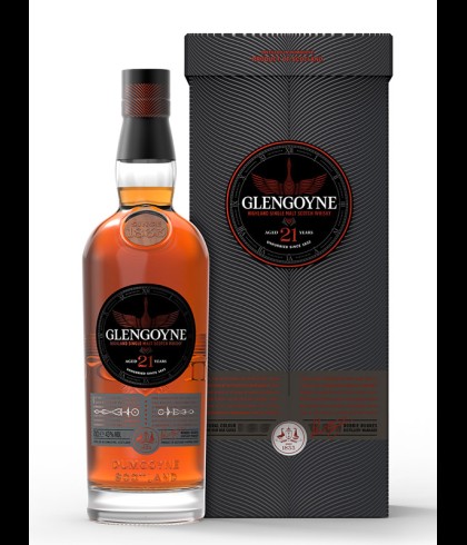 Fles Glengoyne 21 Years Old, single malt whisky, op voorraad bij slijterij t Bockje in Bathmen