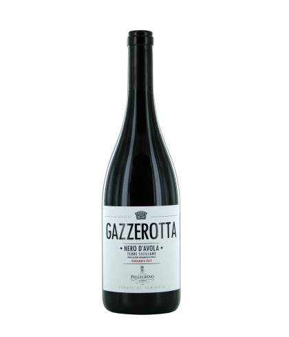 Fles Pellegrino Gazzerotta Nero d'Avola - Sicilië, Italië, wijn op voorraad bij slijterij t Bockje in Bathmen
