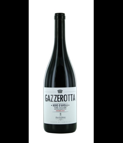 Fles Pellegrino Gazzerotta Nero d'Avola - Sicilië, Italië, wijn op voorraad bij slijterij t Bockje in Bathmen