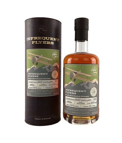 Fles Infrequent Flyers Glentauchers 2012 12 Years Old, single malt whisky, op voorraad bij slijterij t Bockje in Bathmen