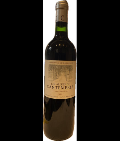 Fles Château Cantemerle Les Allées de Cantemerle 2019, wijn op voorraad bij slijterij t Bockje in Bathmen