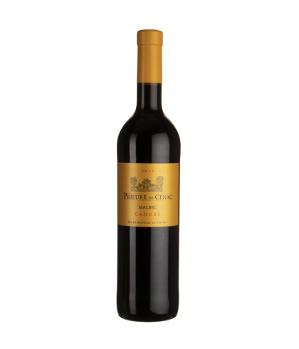 Fles Prieure de Cenac malbec Cahors, wijn op voorraad bij slijterij t Bockje in Bathmen